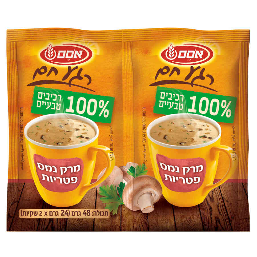 אסם זוג מרק נמס פטריות 14*48גרם