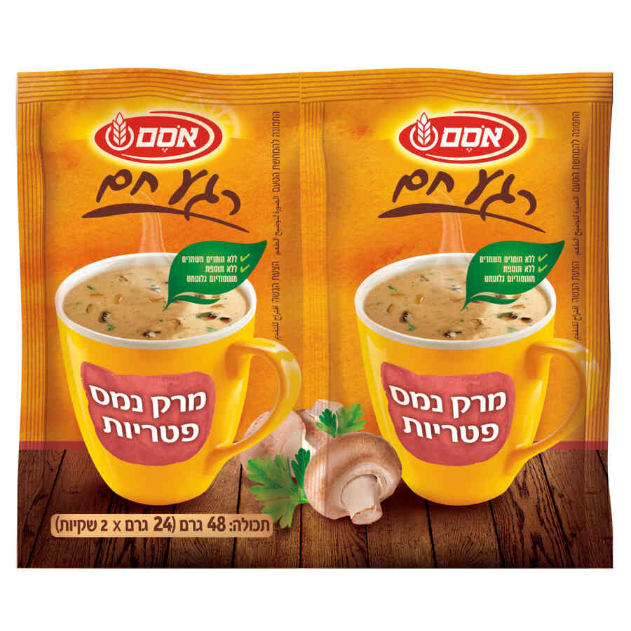 אסם זוג מרק נמס פטריות 14*48גרם