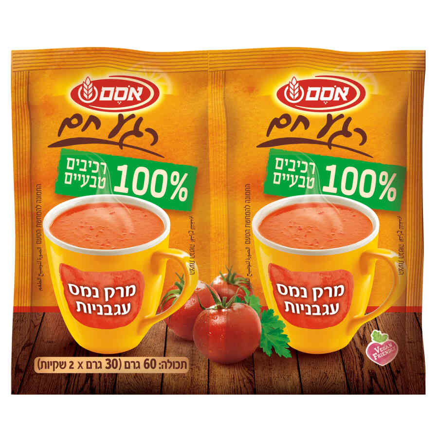 אסם זוג מרק נמס עגבניות 12*60גרם