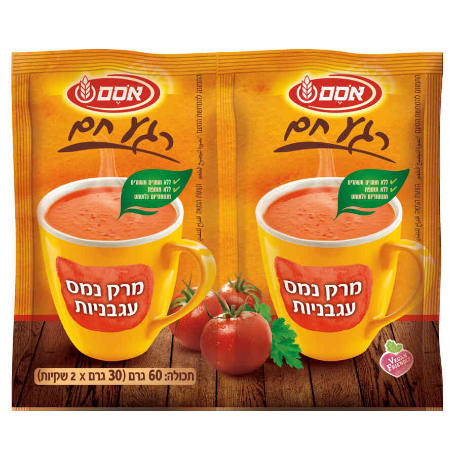 אסם זוג מרק נמס עגבניות 12*60גרם