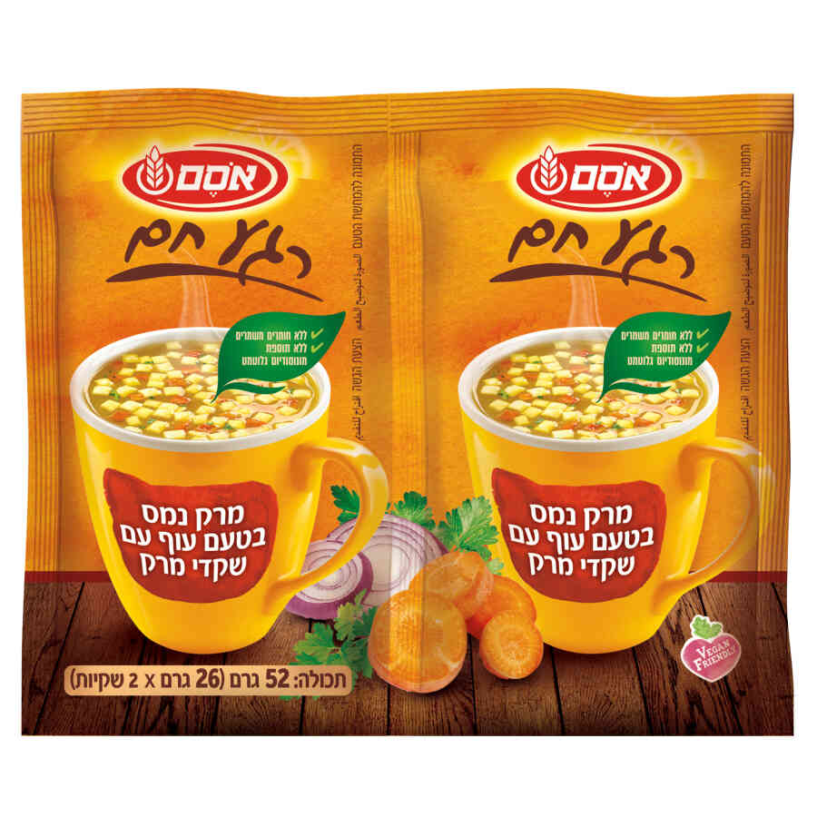 אסם זוג מרק נמס טעם עוף 10*52 גרם