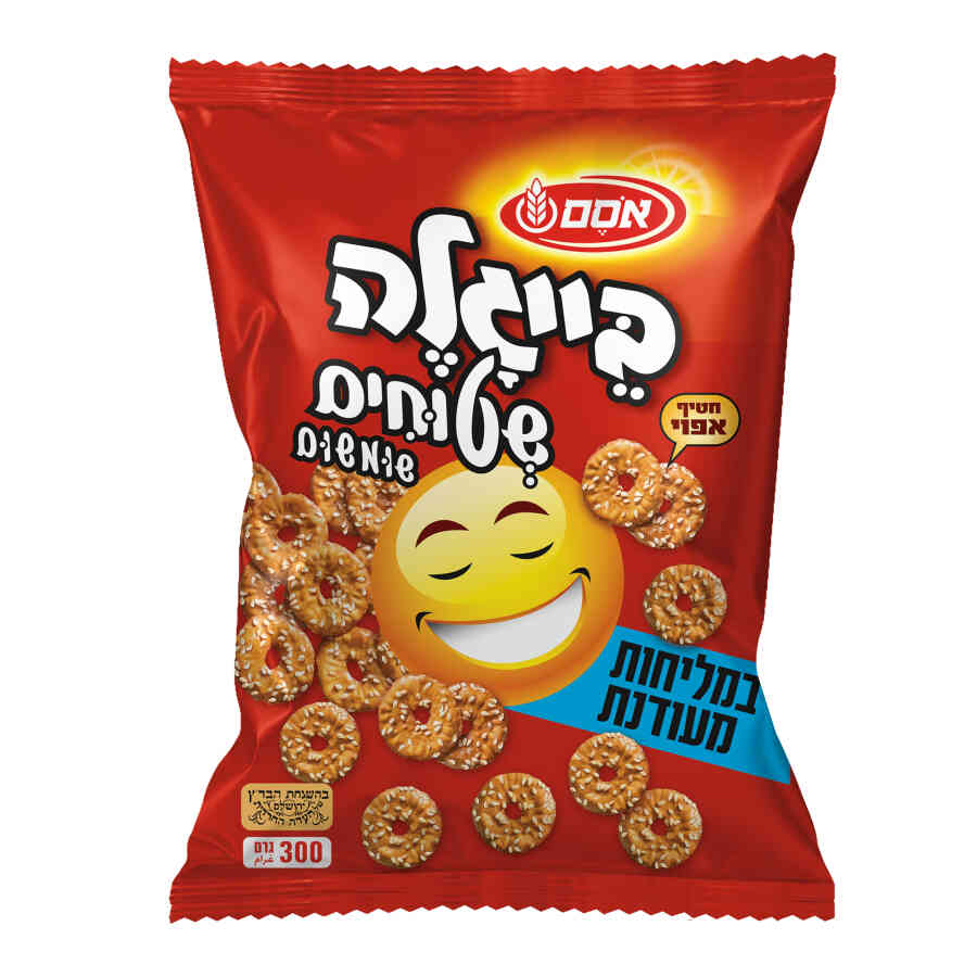 בייגלה שטוחים עם שומשום במליחות מעודנת