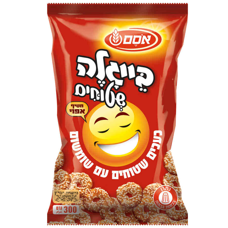 בייגלה שטוחים אסם עם שומשום