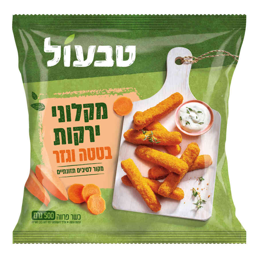 טבעול קראנץ' סטיקס כתומים 6*500גרם