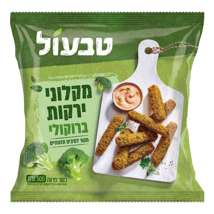 טבעול קראנץ' סטיקס ירוקים 6*500גרם