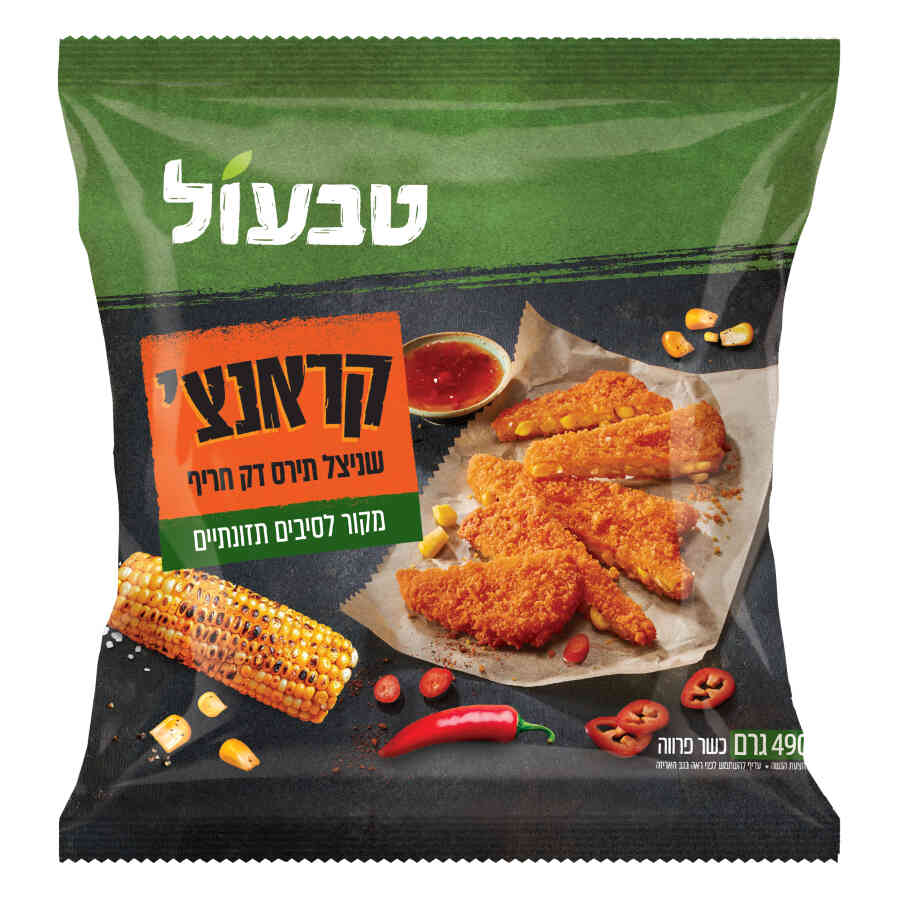 קראנצ' שניצל תירס דק חריף 490 גרם