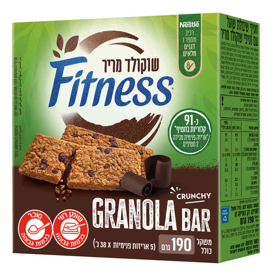 פיטנס בר גרנולה שוקולד 12*190גרם