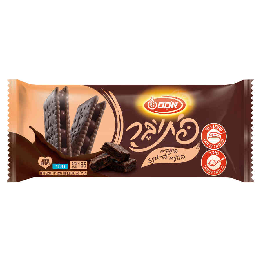 אסם פתיבר פינוקי בראוניז 16*185גרם