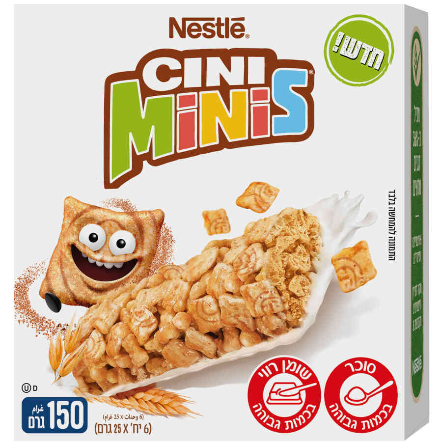 סיני מיניס חטיף דגנים מאח.8 6*25גרם N5