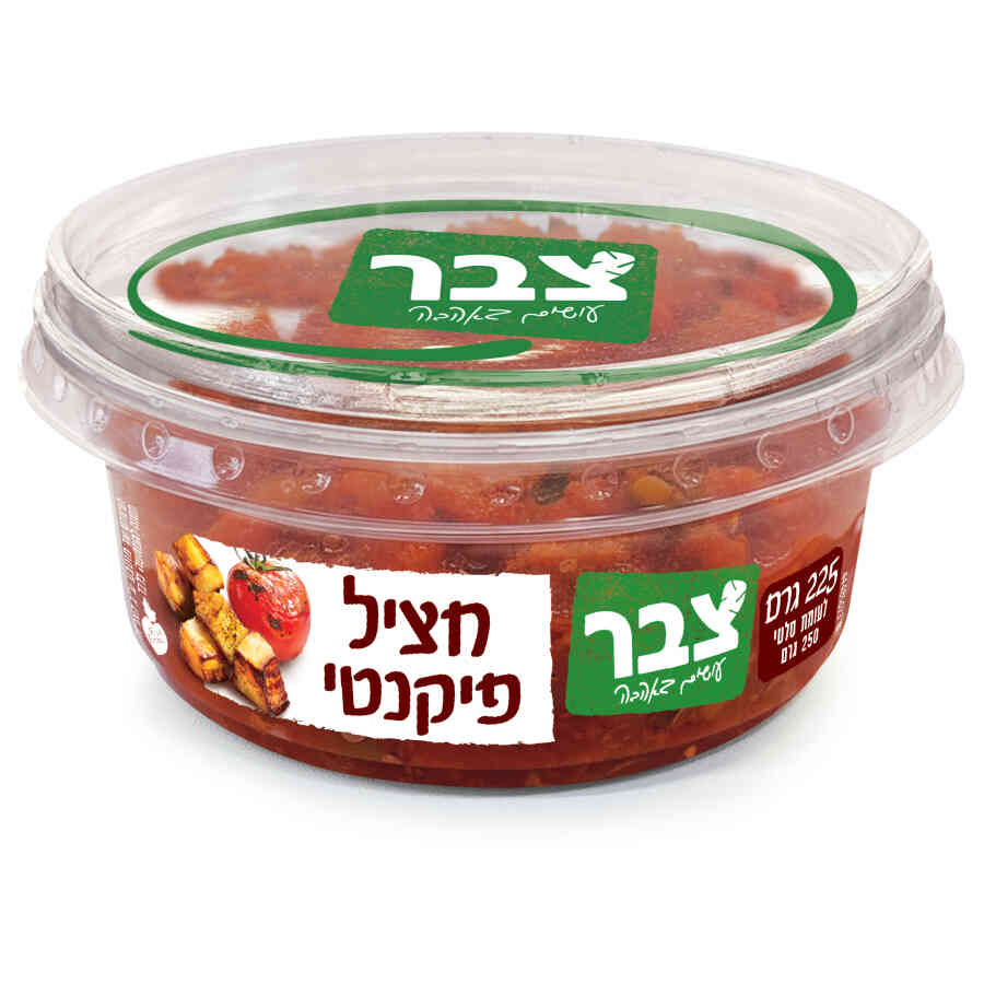 חציל פיקנטי 225 גרם צבר
